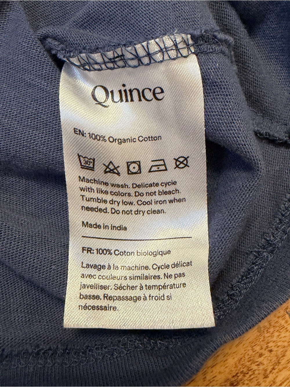 Quince Women’s Short-Sleeve Tees in Blue and Black - Picture 4 of 7